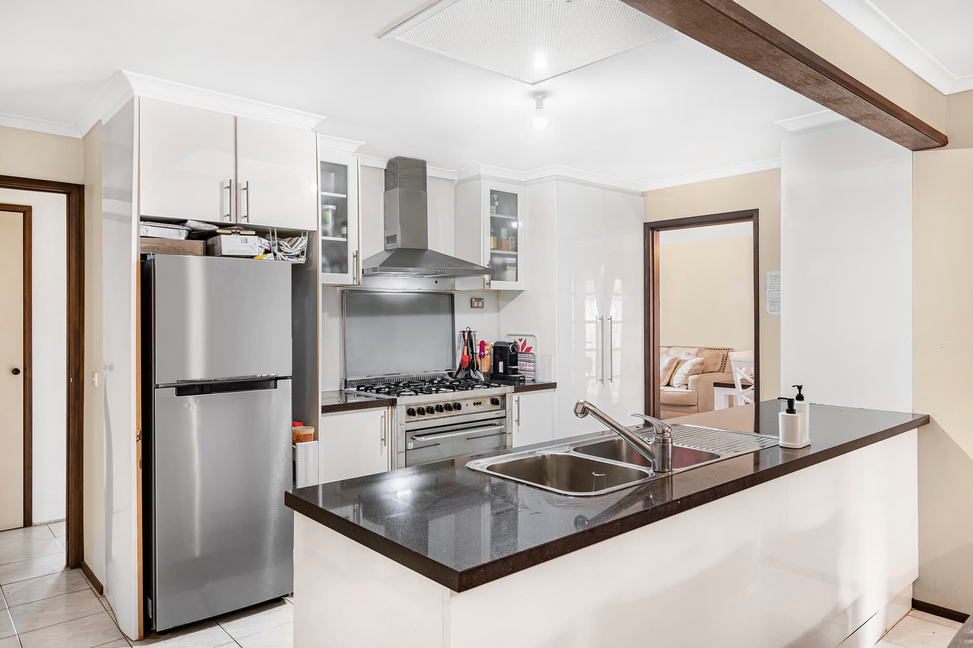 A bright family kitchen